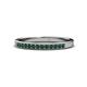 1 - Janice 1.70 mm Emerald 13 Stone Wedding Band 