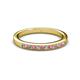 2 - Janice Pink Tourmaline and Diamond Wedding Band 
