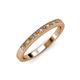 3 - Janice Citrine and Diamond Wedding Band 