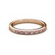 2 - Janice Rhodolite Garnet and Diamond Wedding Band 