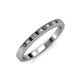 3 - Janice Black and White Diamond Wedding Band 