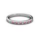 2 - Janice Rhodolite Garnet and Diamond Wedding Band 