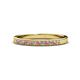 1 - Janice Pink Tourmaline and Diamond Wedding Band 