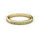 2 - Janice Yellow and White Diamond Wedding Band 