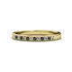 1 - Janice Black and White Diamond Wedding Band 
