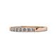 1 - Abila 0.70 ctw (2.50 mm) Princess Cut Natural Diamonds 7 Stone Wedding Band 