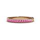 1 - Janice 2.00 mm Round Pink Sapphire 13 Stone Wedding Band 