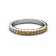 2 - Janice 2.00 mm Round Citrine 13 Stone Wedding Band 