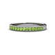 1 - Janice 2.00 mm Round Peridot 13 Stone Wedding Band 
