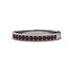 1 - Janice 2.00 mm Round Red Garnet 13 Stone Wedding Band 