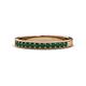 1 - Janice 2.00 mm Round Emerald 13 Stone Wedding Band 