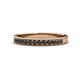 1 - Janice 2.00 mm Round Black Diamond 13 Stone Wedding Band 