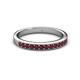 2 - Janice 2.00 mm Round Ruby 13 Stone Wedding Band 