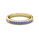 2 - Janice 2.00 mm Round Tanzanite 13 Stone Wedding Band 