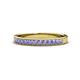 1 - Janice 2.00 mm Round Tanzanite 13 Stone Wedding Band 