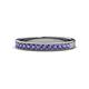 1 - Janice 2.00 mm Round Iolite 13 Stone Wedding Band 