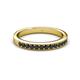 2 - Janice 2.00 mm Round Black Diamond 13 Stone Wedding Band 