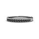 1 - Janice 2.00 mm Round Black Diamond 13 Stone Wedding Band 