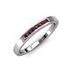 4 - Kathiryn 2.00 mm Ruby 7 Stone Wedding Band 