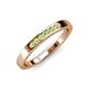 4 - Kathiryn 2.00 mm Peridot 7 Stone Wedding Band 
