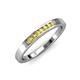 4 - Kathiryn 2.00 mm Yellow Sapphire 7 Stone Wedding Band 