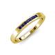 4 - Kathiryn 2.00 mm Blue Sapphire 7 Stone Wedding Band 