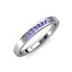 4 - Kathiryn 2.00 mm Tanzanite 7 Stone Wedding Band 