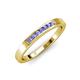 4 - Kathiryn 2.00 mm Tanzanite 7 Stone Wedding Band 