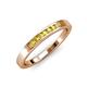 4 - Kathiryn 2.00 mm Yellow Sapphire 7 Stone Wedding Band 