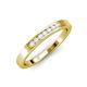 4 - Kathiryn 2.00 mm White Sapphire 7 Stone Wedding Band 