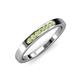 4 - Kathiryn 2.00 mm Peridot 7 Stone Wedding Band 