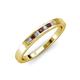 3 - Kathiryn 2.00 mm Ruby and Diamond 7 Stone Wedding Band 