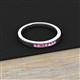 3 - Kathiryn 2.00 mm Pink Sapphire 7 Stone Wedding Band 
