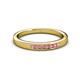 3 - Kathiryn 2.00 mm Pink Tourmaline 7 Stone Wedding Band 