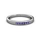 3 - Kathiryn 2.00 mm Iolite 7 Stone Wedding Band 