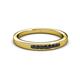 3 - Kathiryn 2.00 mm Black Diamond 7 Stone Wedding Band 