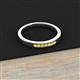 3 - Kathiryn 2.00 mm Yellow Sapphire 7 Stone Wedding Band 