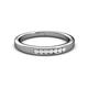 3 - Kathiryn 2.00 mm White Sapphire 7 Stone Wedding Band 