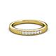 3 - Kathiryn 2.00 mm White Sapphire 7 Stone Wedding Band 