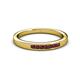 3 - Kathiryn 2.00 mm Ruby 7 Stone Wedding Band 