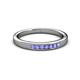 3 - Kathiryn 2.00 mm Tanzanite 7 Stone Wedding Band 