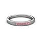 3 - Kathiryn 2.00 mm Pink Tourmaline 7 Stone Wedding Band 
