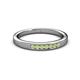3 - Kathiryn 2.00 mm Peridot 7 Stone Wedding Band 