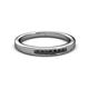 3 - Kathiryn 2.00 mm Black Diamond 7 Stone Wedding Band 