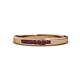 1 - Kathiryn 2.00 mm Ruby 7 Stone Wedding Band 