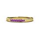 1 - Kathiryn 2.00 mm Amethyst 7 Stone Wedding Band 