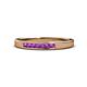1 - Kathiryn 2.00 mm Amethyst 7 Stone Wedding Band 