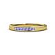 1 - Kathiryn 2.00 mm Tanzanite 7 Stone Wedding Band 