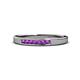 1 - Kathiryn 2.00 mm Amethyst 7 Stone Wedding Band 