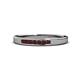 1 - Kathiryn 2.00 mm Red Garnet 7 Stone Wedding Band 